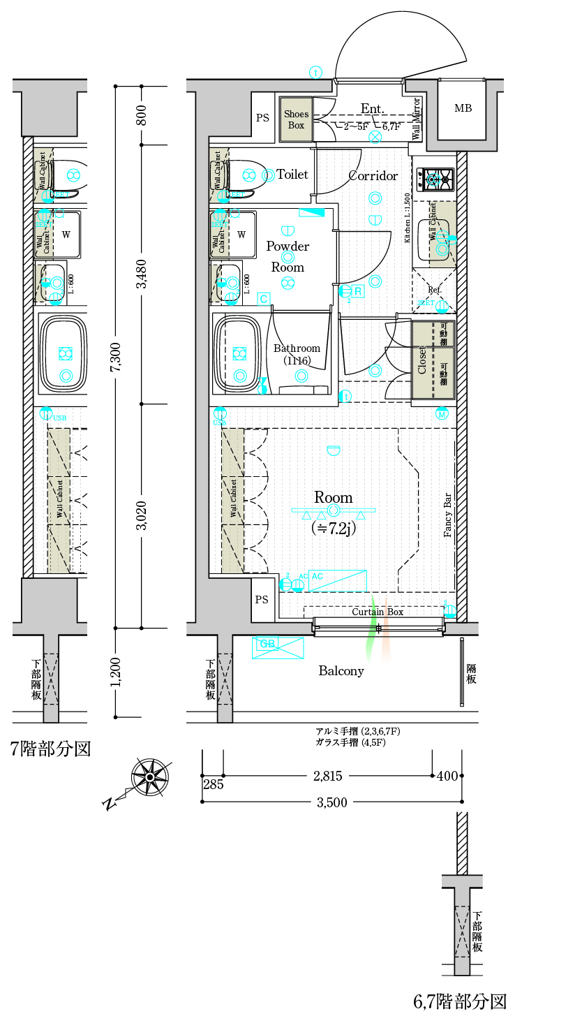 B4 Typeの間取り図