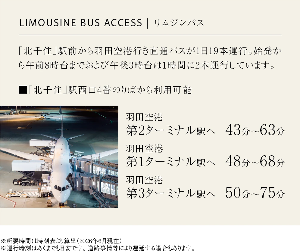 羽田空港へのリムジンバスアクセス