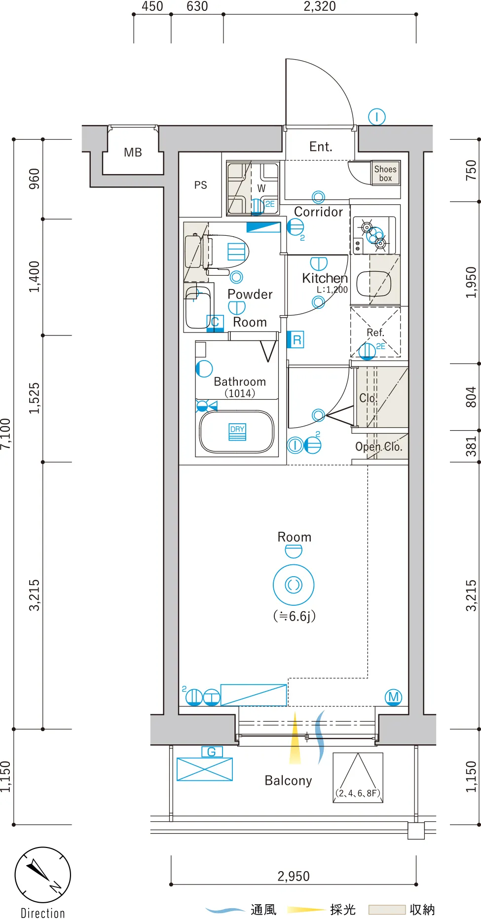 C Typeの間取り図